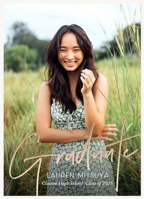 Shimmering Overlay Graduation Cards