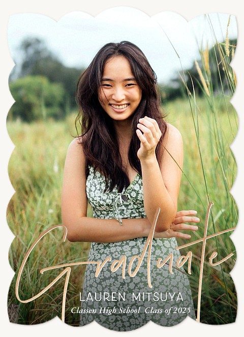 Shimmering Overlay Graduation Cards