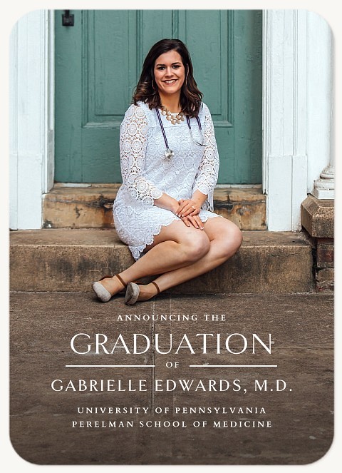 Eloquent Simplicity Graduation Cards