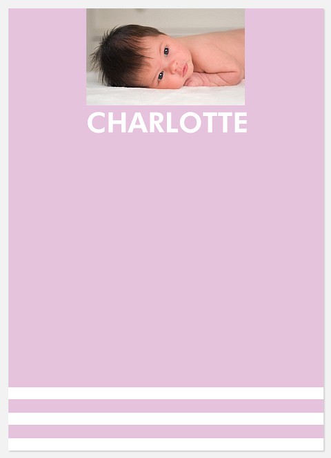 Her Perfect Stripes Thank You Cards 