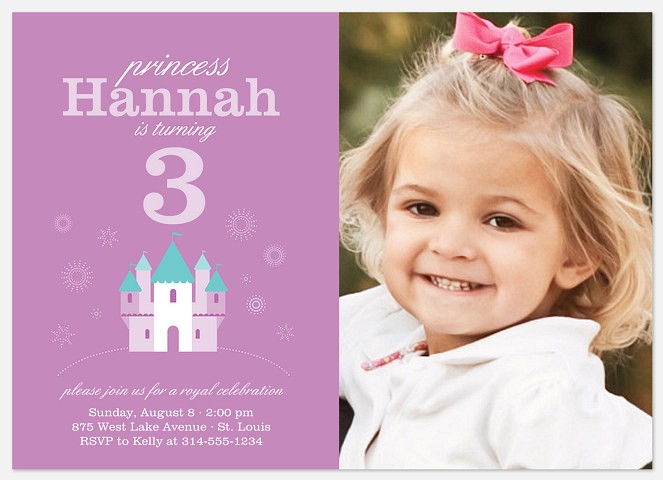 Posh Princess Kids' Birthday Invitations