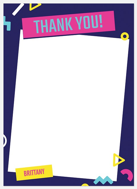 90's Throwback Thank You Cards 