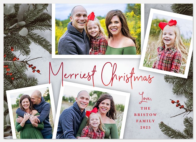 Festive Nature Holiday Photo Cards