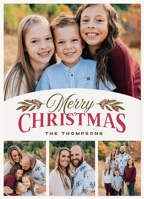 Antique Decor Personalized Holiday Cards