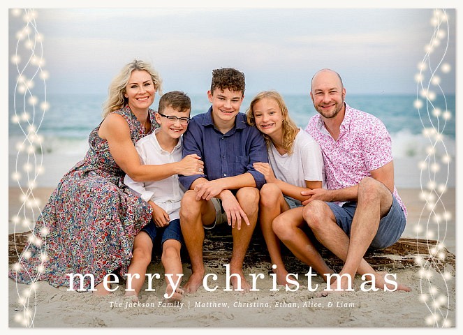 Side Lights Photo Holiday Cards