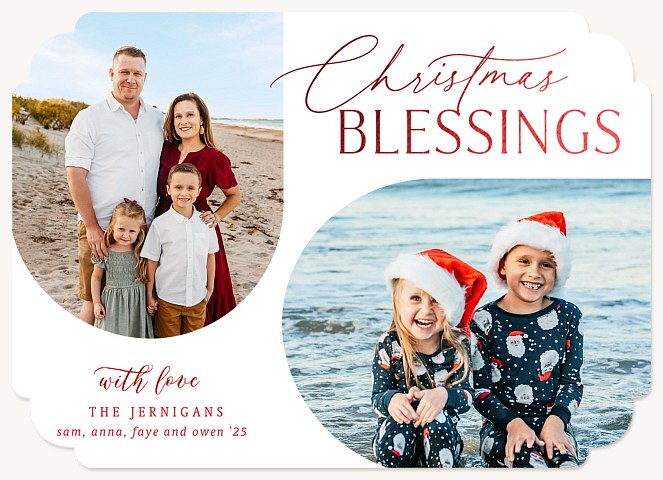 Arch Duo Personalized Holiday Cards