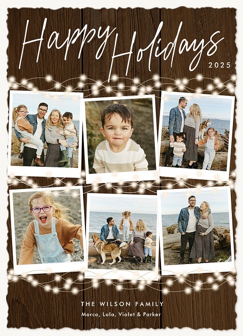 Farmhouse Glow Personalized Holiday Cards