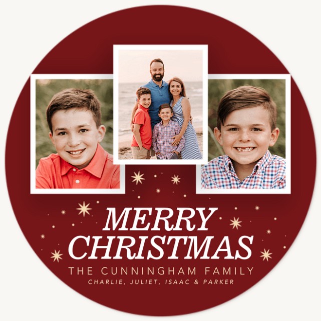 Holiday Stars Personalized Holiday Cards
