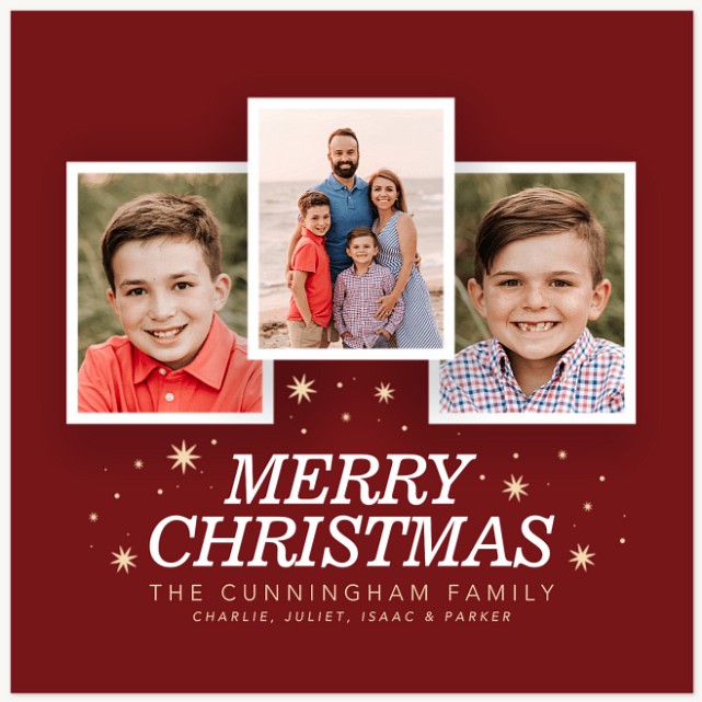 Holiday Stars Personalized Holiday Cards