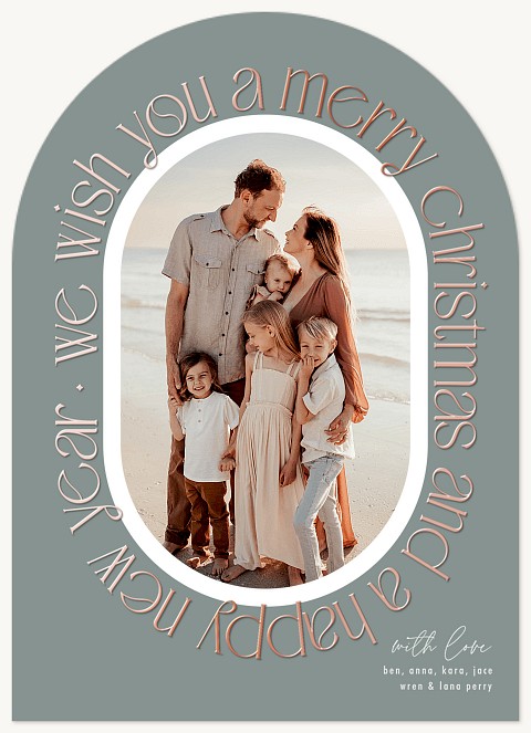 Greetings All Around Personalized Holiday Cards