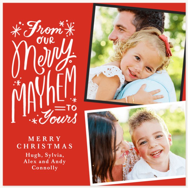 Merry Mayhem Personalized Holiday Cards