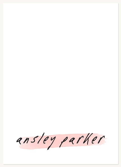 Blush Brush  Stationery