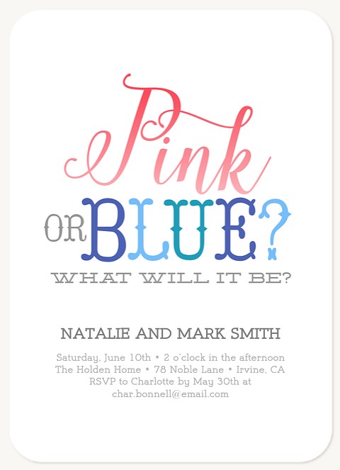 Big Surprise  Baby Shower Invites