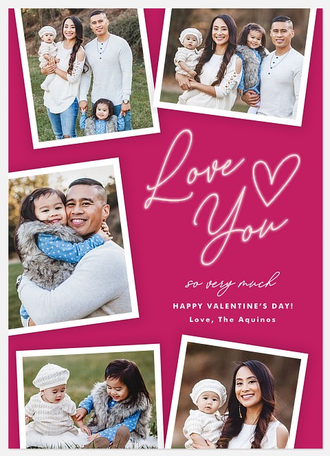 Love You Valentine Photo Cards