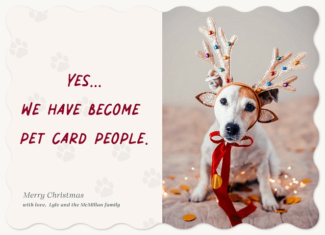 Pet Card People Personalized Holiday Cards