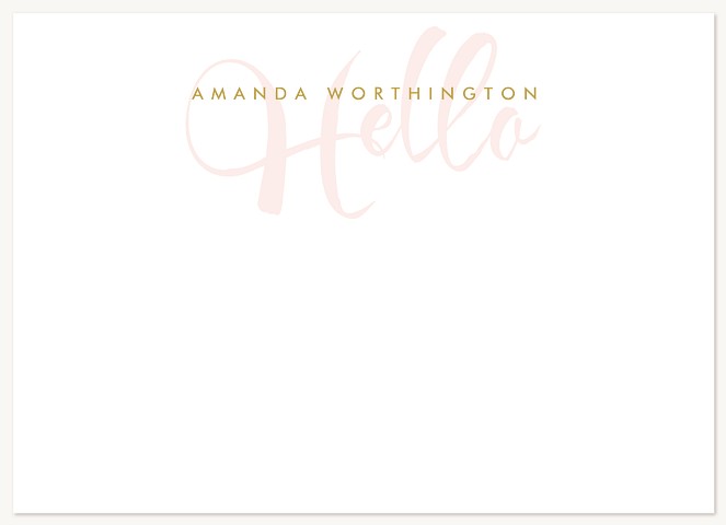 Preppy Hello Stationery