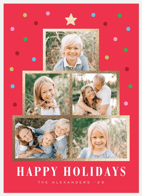 Tree Tier Holiday Photo Cards
