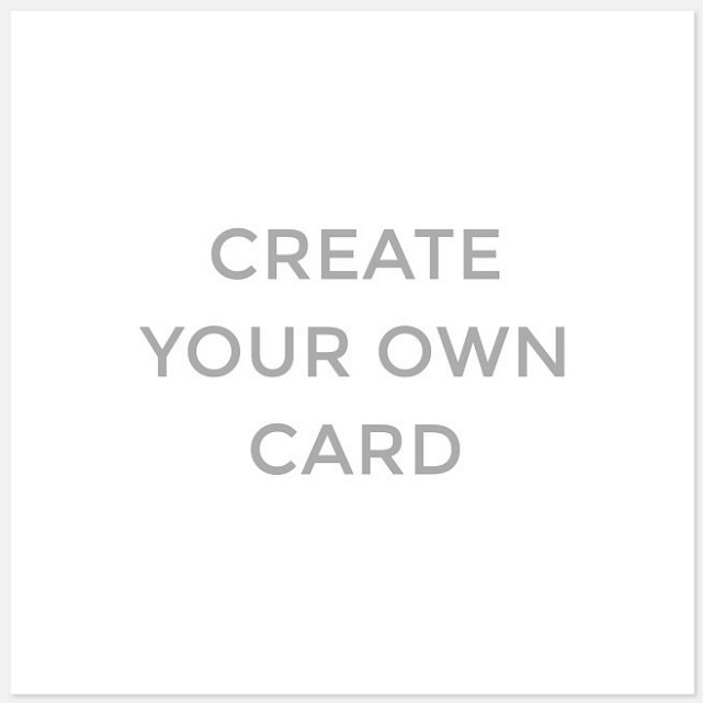 Create Your Own Create Your Own