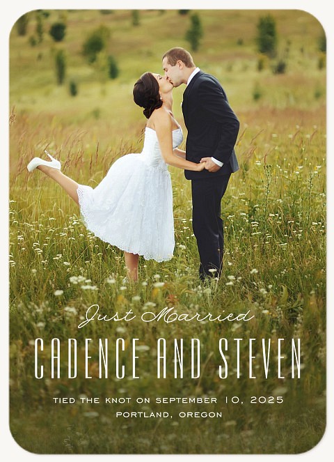 Effortless Love Wedding Announcements