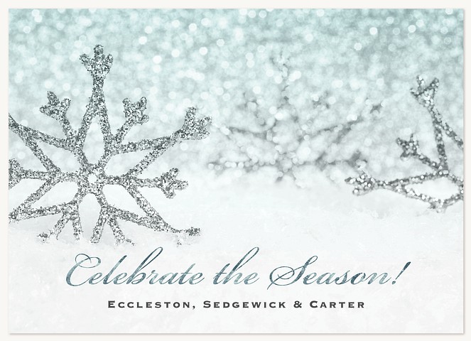 Glittering Wonderland Business Holiday Cards