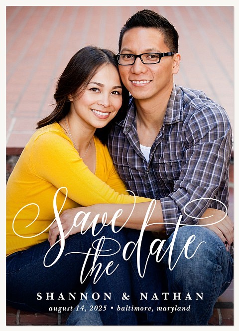 Perfectly Penned Save the Date Cards