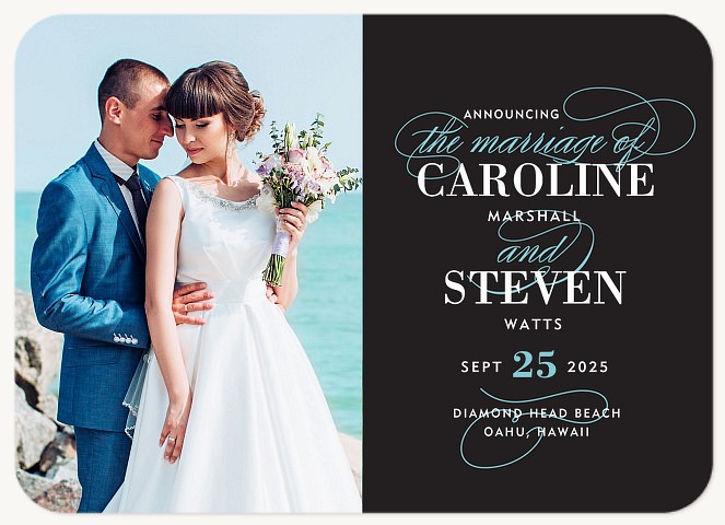 Blissfully Wed Wedding Announcements