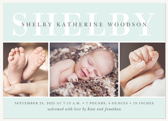 Superb Introduction Baby Announcements