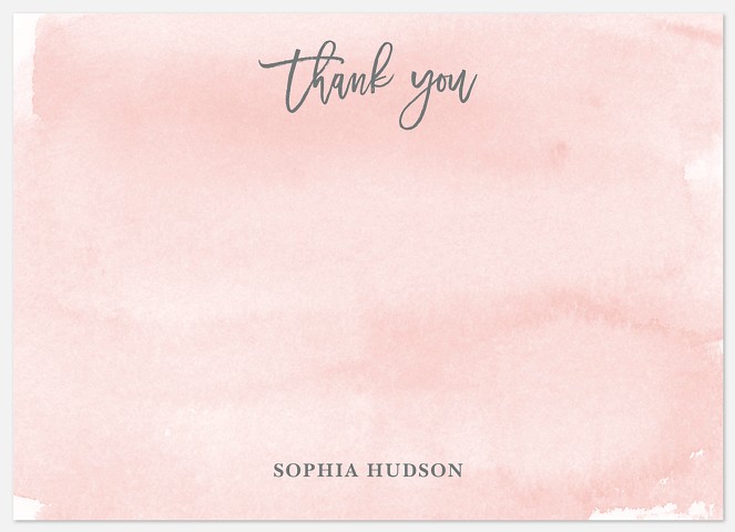 Illustrious Watercolor Thank You Cards 