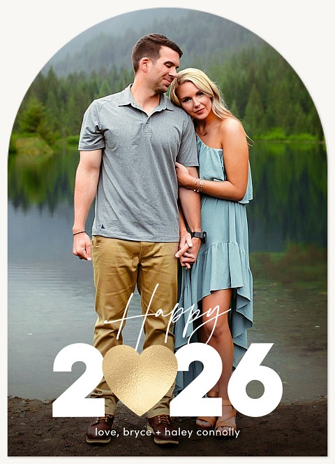 Big Heart Year Personalized Holiday Cards