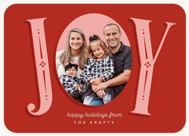 Great Joy Personalized Holiday Cards