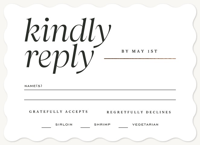 Sorrento Wedding RSVP Cards