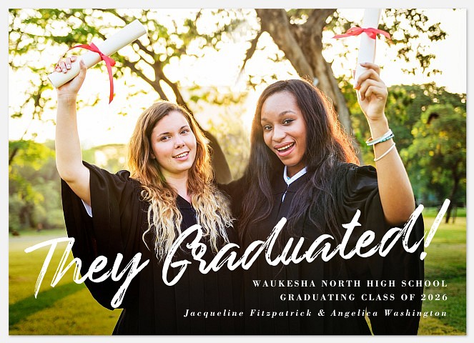 They Graduated Graduation Cards