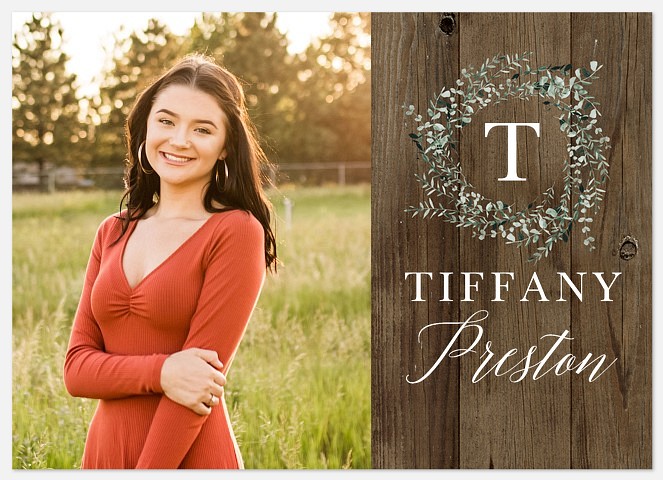 Rustic Monogram Thank You Cards 