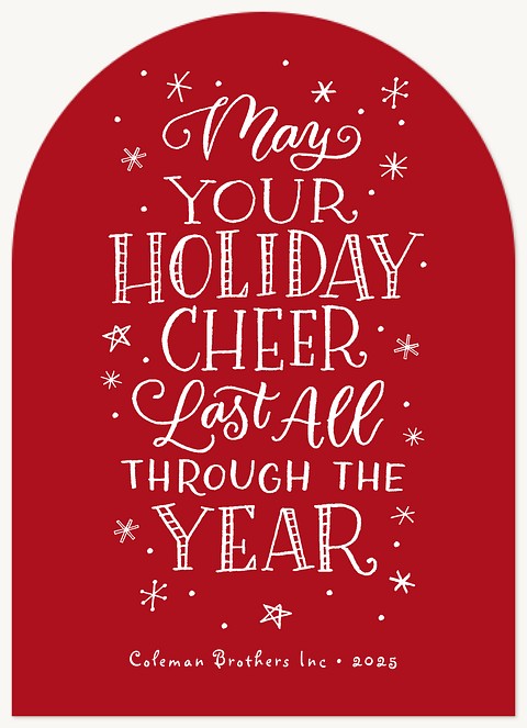 Lasting Holiday Cheer Business Holiday Cards