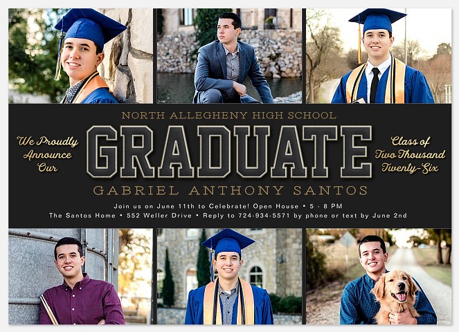 Yearbook Grid Graduation Cards