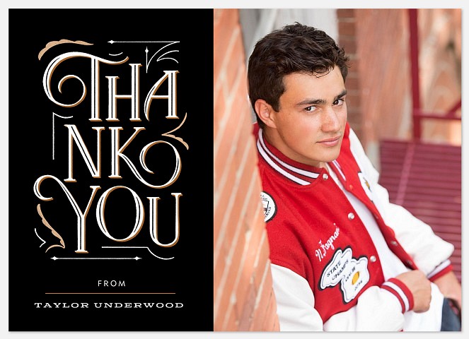 Vintage Letters Thank You Cards 