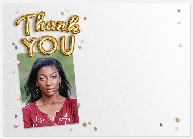 Balloon Year Thank You Cards 