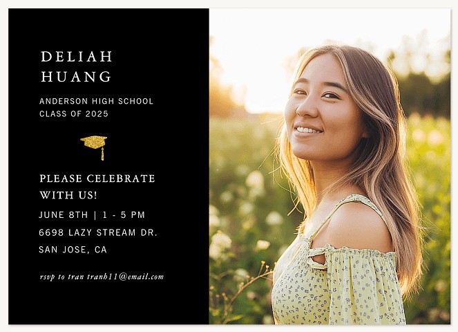 Glitter Cap Graduation Cards