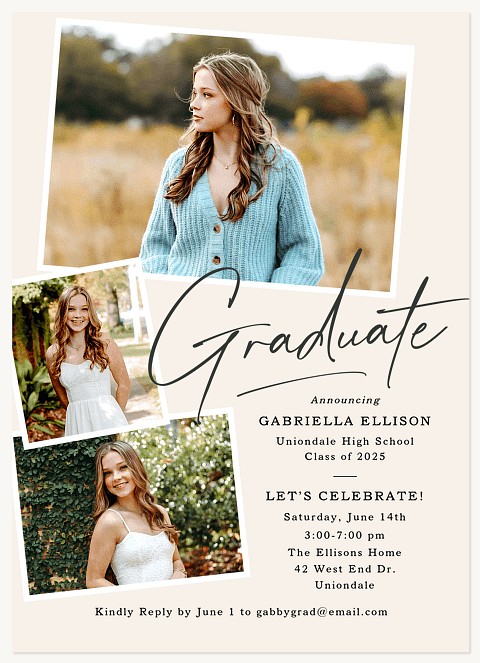 Scrawling Script Graduation Cards