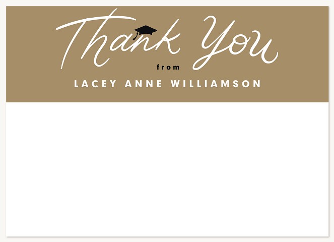 Cap On Top Thank You Cards 