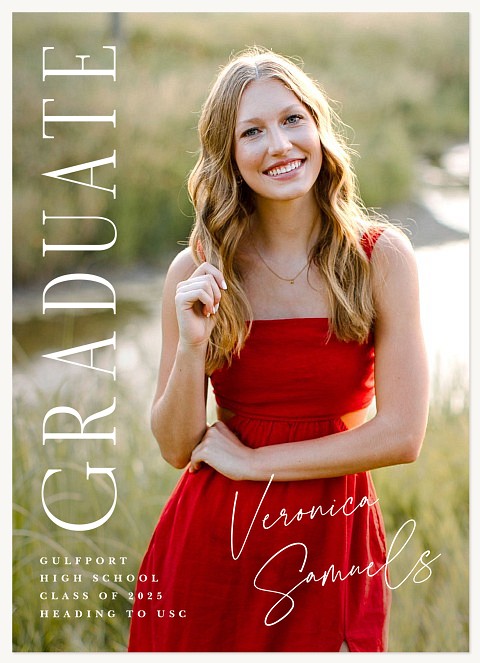 Corner Signature Graduation Cards