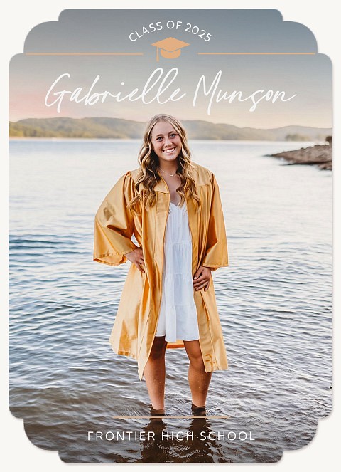 Simple Overlay Hat Graduation Cards