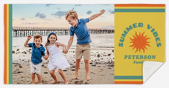 Summer Vibes Custom Beach Towels