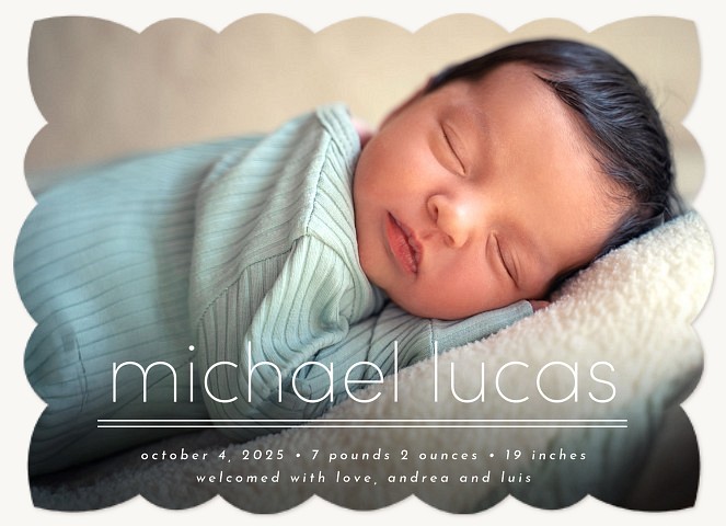Simply Neutral Baby Announcements