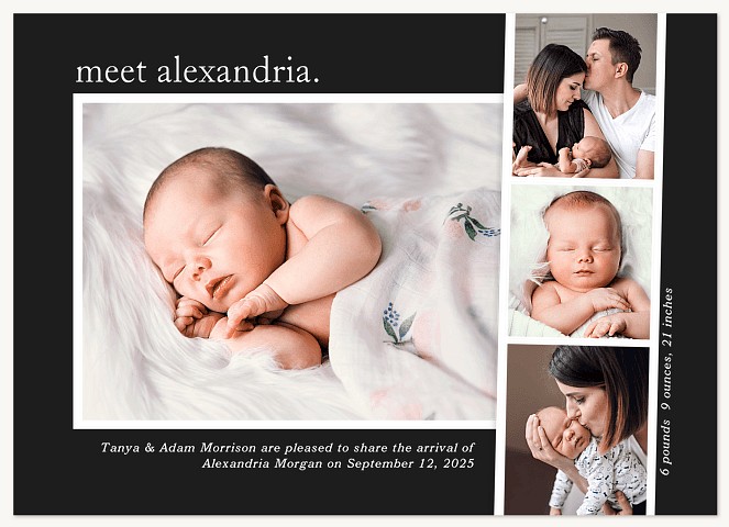 Photostrip Intro Baby Announcements