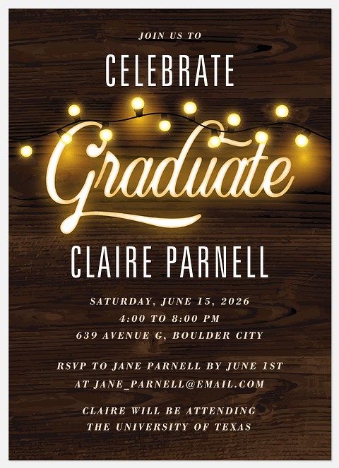 Bright Lights Graduation Cards