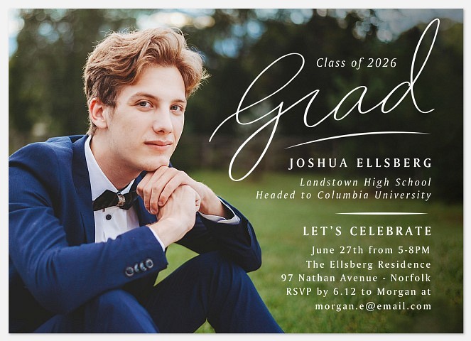 Grad Autograph Graduation Cards