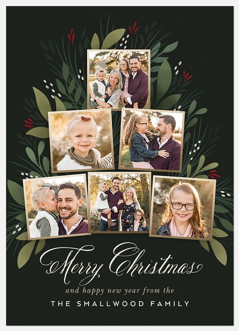 Elegant Snapshots Holiday Photo Cards