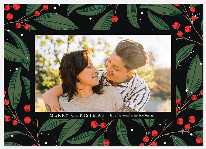 Winter Berries Holiday Photo Cards
