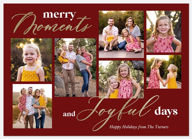 Merry & Joyful Holiday Photo Cards